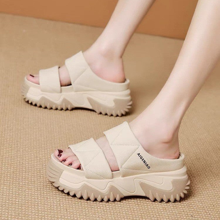 Sandalias De Suela Blanda Para Mujeres De Moda Y Cómodas