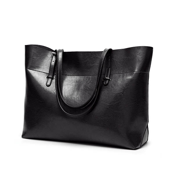 Bolsos Tote Euramerican Simple De Cuero Aceitoso