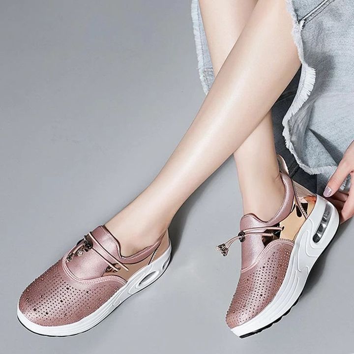 Zapatos De Plataforma De Diamantes De Imitación Ultra Suaves De Nueva Moda Para Mujer