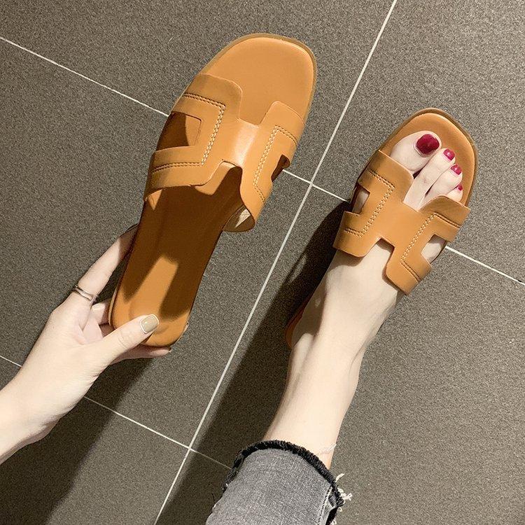 Sandalias de color liso de moda con suela suave