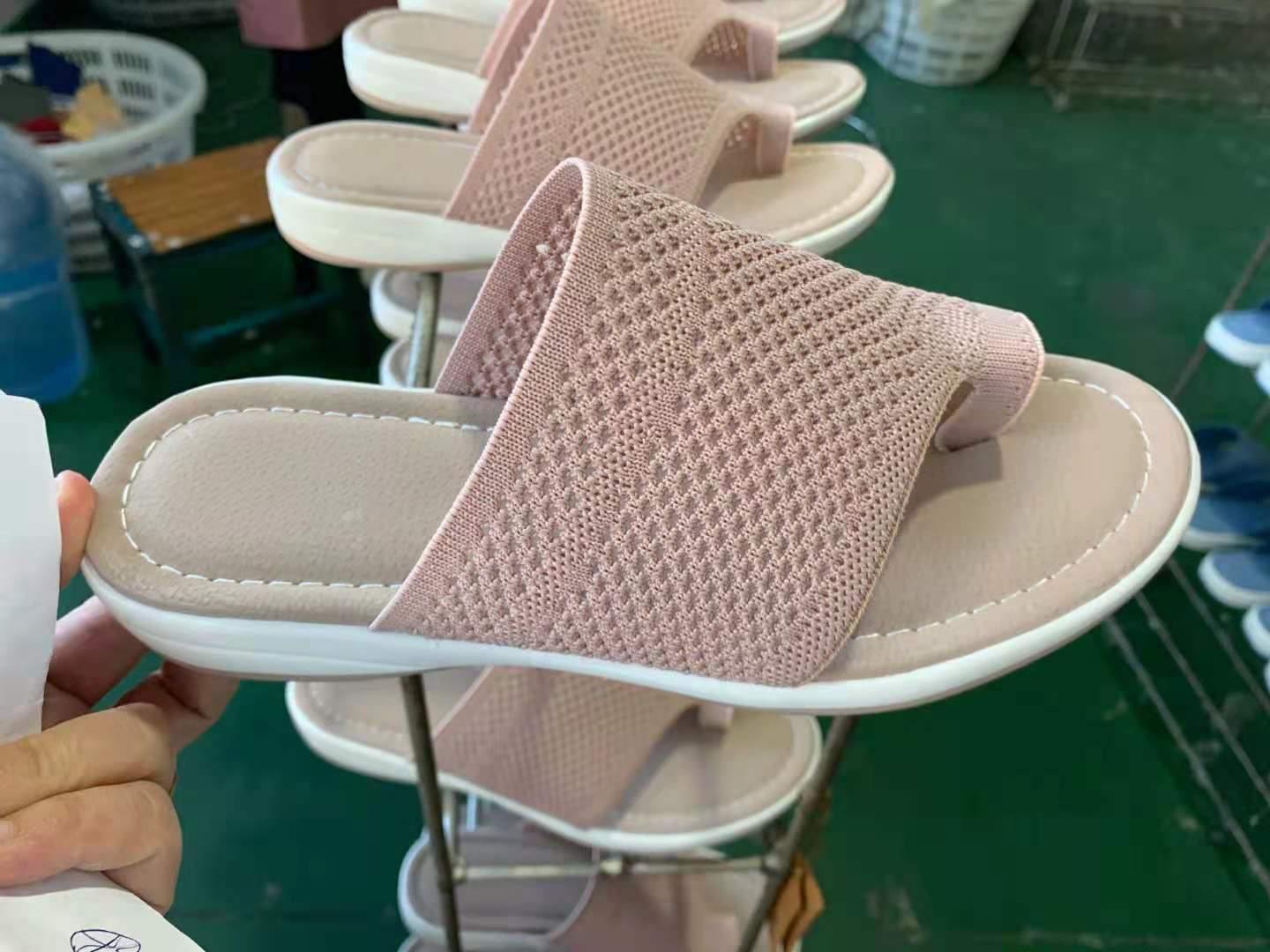 Zapatos de playa al aire libre con punta abierta de malla Casual Lady Slides - MXbueno