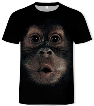3D dibujo gracioso Gorilla Camiseta - MXbueno