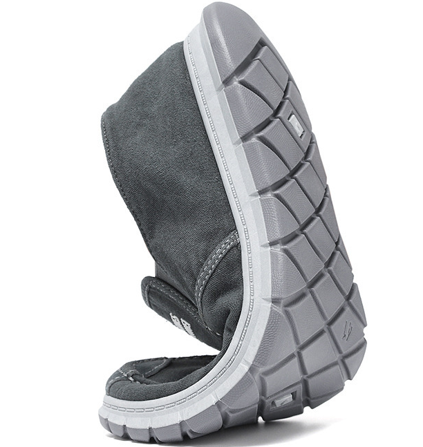 Hombre Comfy Soft Sole Casaul Zapatos de lona transpirables sin cordones - MXbueno