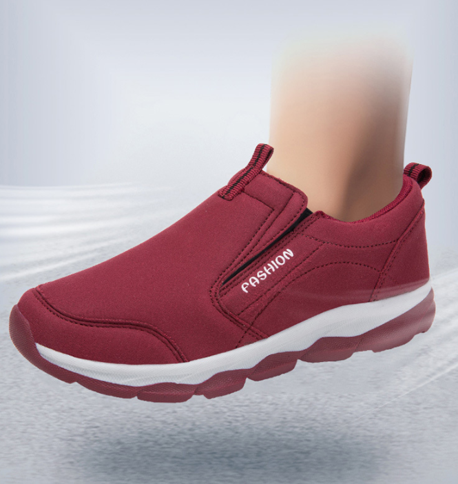 Zapatos de senderismo para caminar antideslizantes de cuero de microfibra para mujer - MXbueno