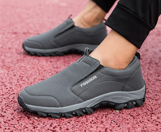 Zapatos de senderismo para caminar antideslizantes de cuero de microfibra para mujer - MXbueno
