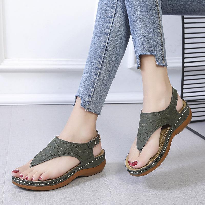 Las nuevas sandalias de tacón de pendiente 2020 para mujer casual - MXbueno