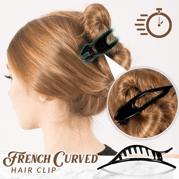 (2 piezas) Pinza de pelo curva francesa Concord™ - MXbueno