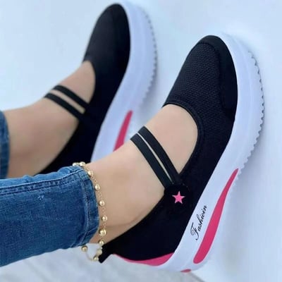 [W-Zapato] Zapatos Casuales De Tela Súper Transpirable De Moda Para Mujer