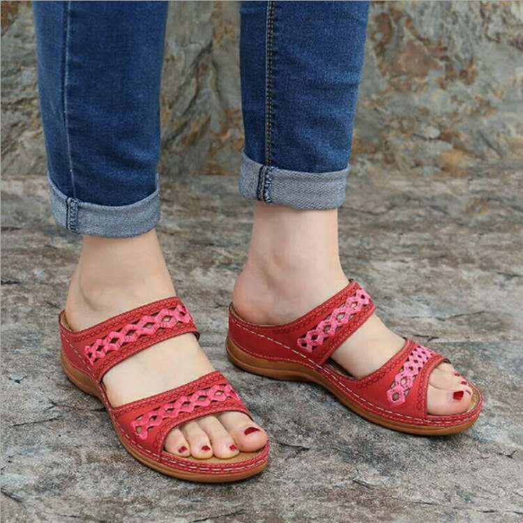 Sandalias de punta abierta premium para mujer