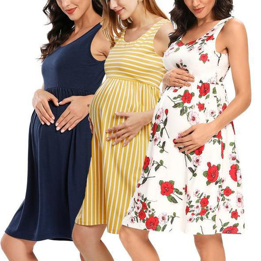 Grupo De Mujeres Embarazadas Sin Mangas Tipo a (3 Piezas)