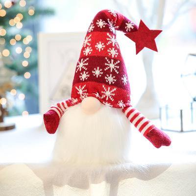 Muñeco de peluche de decoración navideña brillante - MXbueno