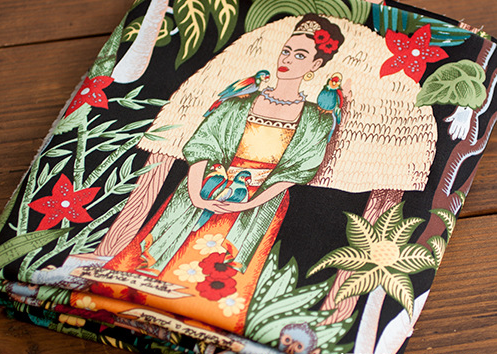 Tejidos literarios vintage telas de ropa serie pintora mexicana(PUEDE USAR COMO LO QUE QUIERAS) - MXbueno