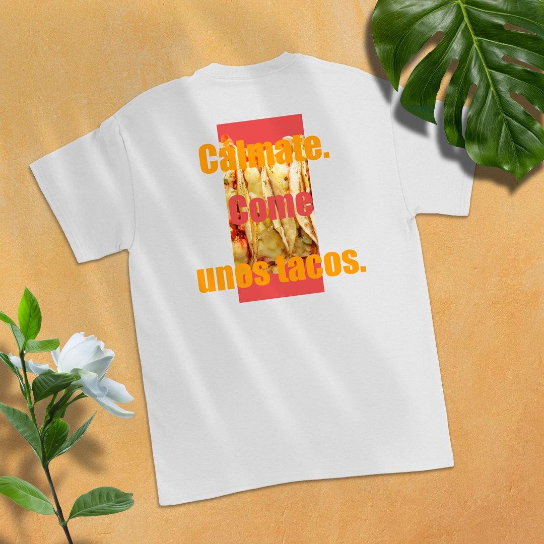 Camiseta de manga corta con dibujo de tacos - MXbueno
