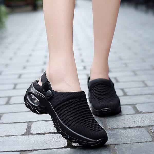 Sandalias y zapatillas casuales de tacón medio para mujer - MXbueno