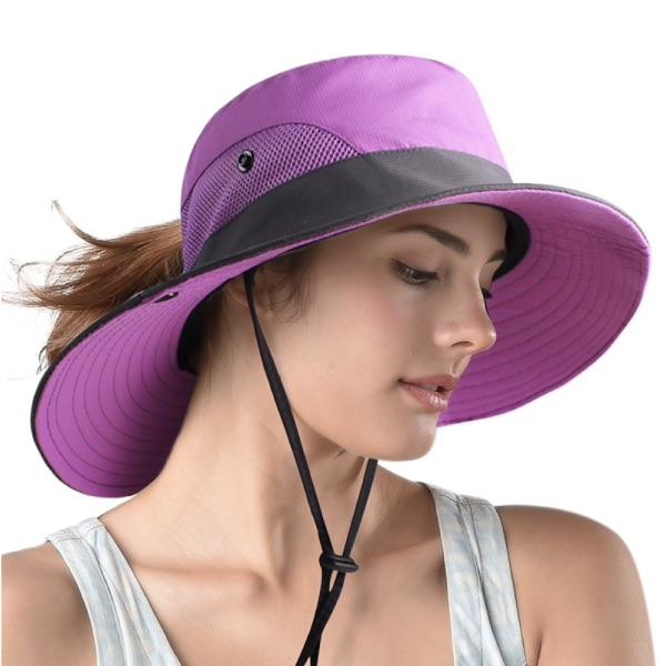 Sombrero solar plegable de protección UV