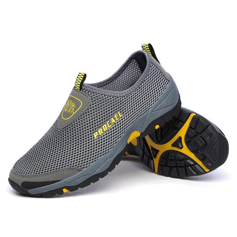 New summer mesh shoes men's sports shoes large size lightweight breathable walking shoes overwear comfortable casual men's shoes - MXbueno