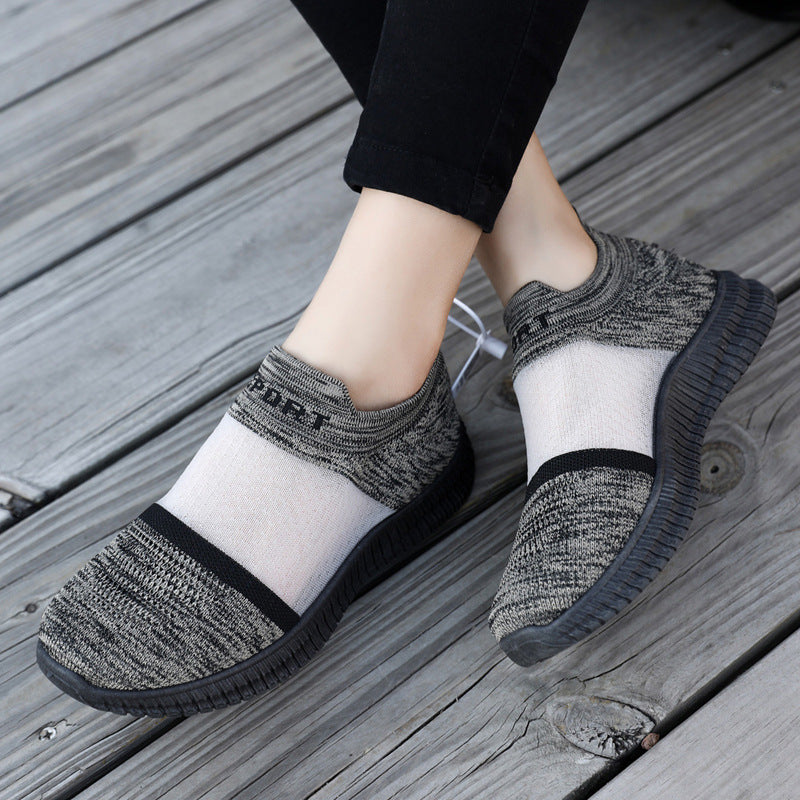 [W-Zapato] Zapatos Flyknit De Malla Transpirables Y De Moda Para Hombres Y Mujeres