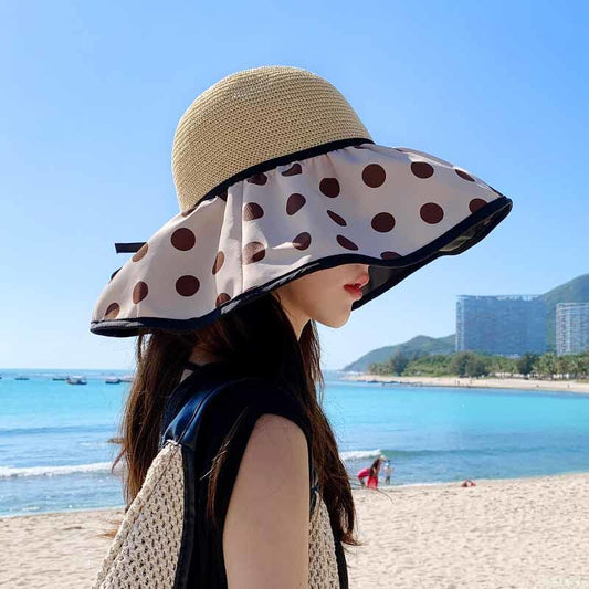 Sombrero De Cubo De Protección Solar De Vinilo Puntual