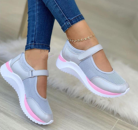 [W-Zapato] Sandalias Mujer Plataforma Velcro 2022