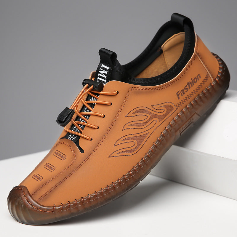 [M-Zapato] Zapatos de cuero transpirables y suaves de alta calidad para hombres