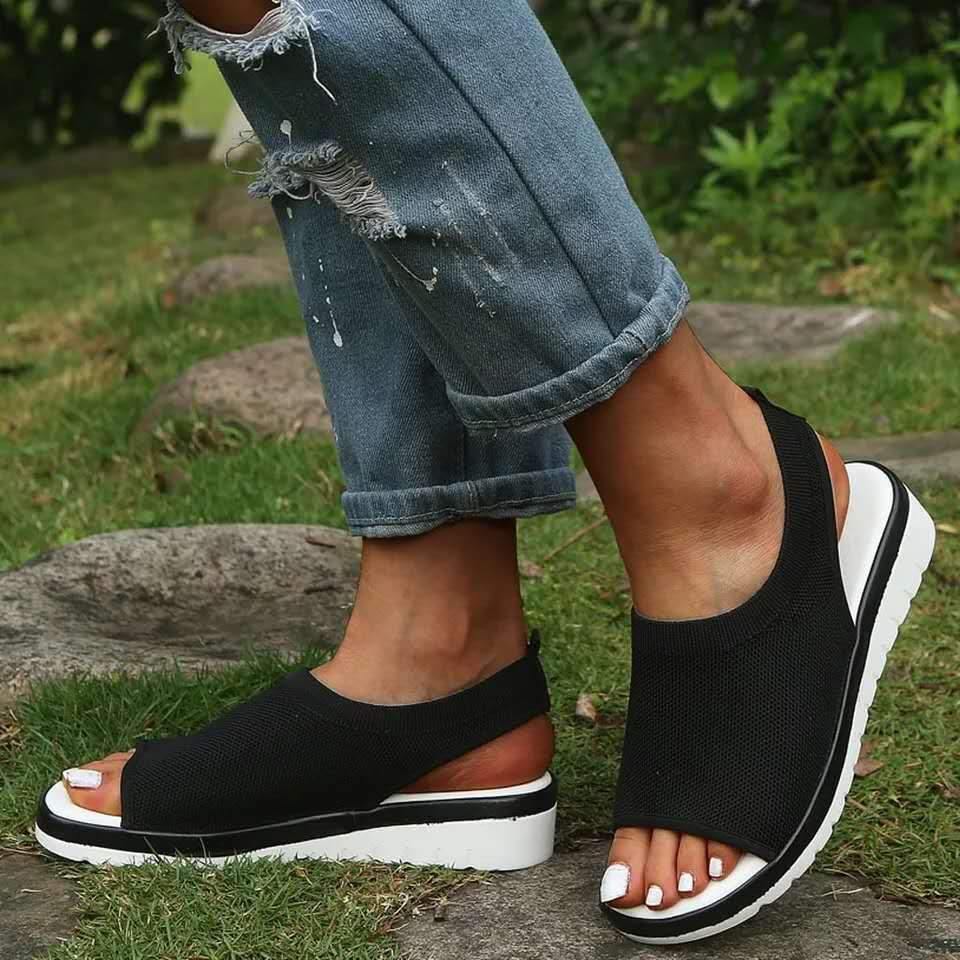 Zapatos transpirables de malla textil con boca de pez ™ - MXbueno