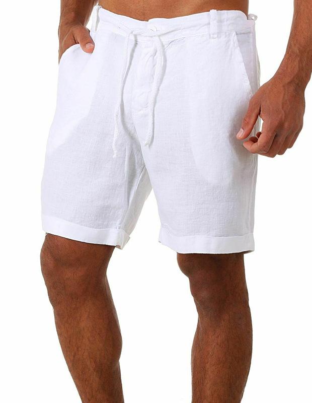 Pantalones cortos deportivos deportivos de color puro para hombres