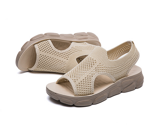 Nuevas sandalias de malla tejida para mujer - MXbueno