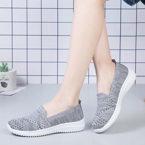 2021 Gran Oferta Zapatos Planos Para Mujer De Malla De Verano Transpirables Zapatillas Planas Informales Para Mujer Que Hacen Punto Zapatos Para Caminar Cómodos Y Poco Profundos