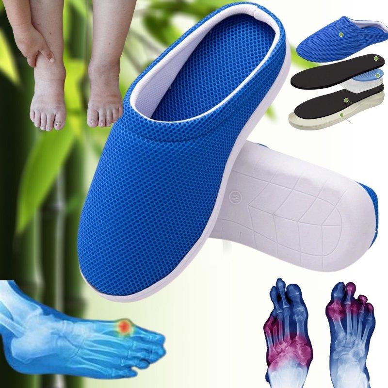 Zapatillas Para Diabéticos De Gel Antifatiga De Bambú Cómodas