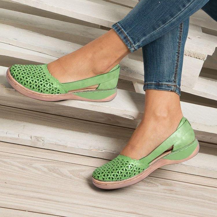 [W-Zapato] Sandalias Planas De Mujer Transpirables