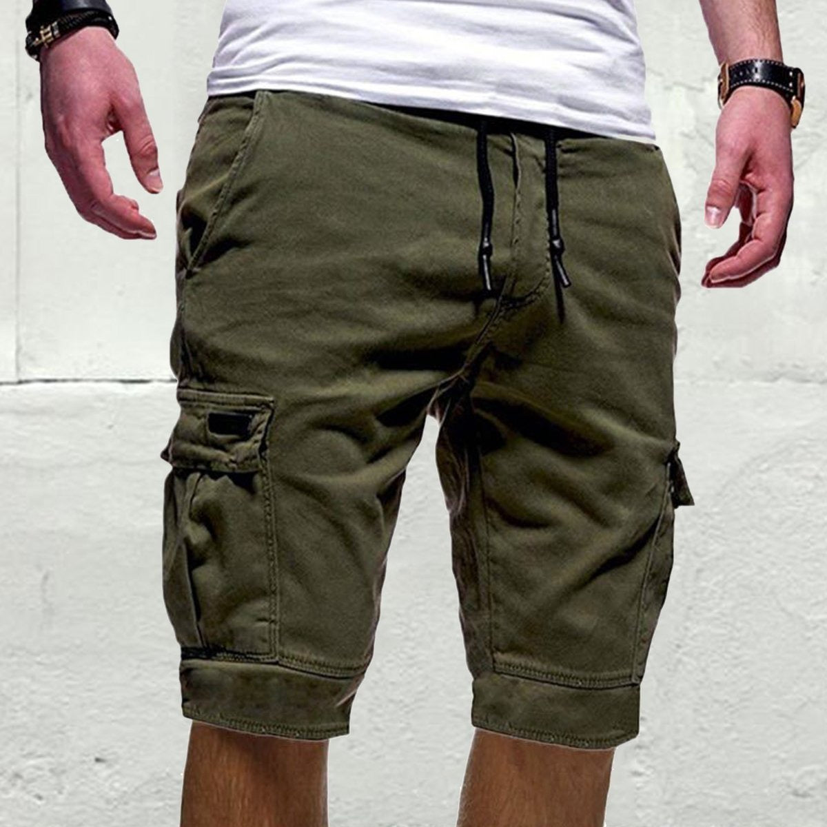 Pantalones cortos sueltos de moda para hombres