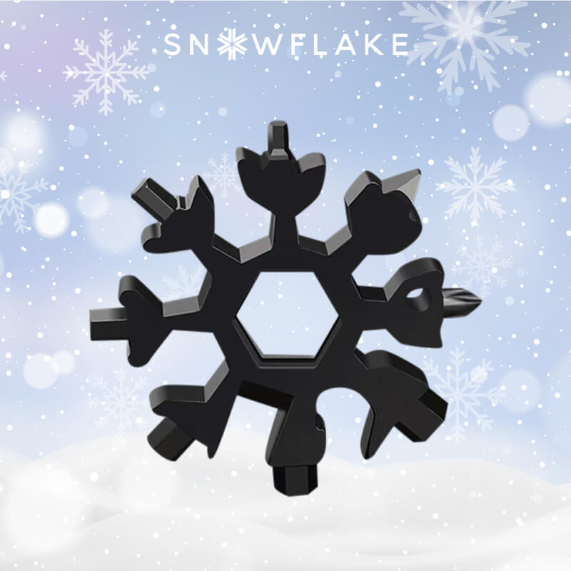 Snowflake - Multiherramienta Portátil De Acero Inoxidable 18 En 1 Para Aventuras Al Aire Libre
